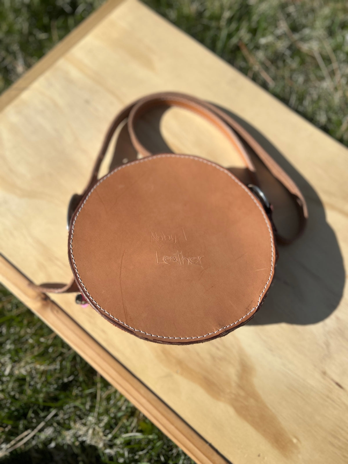 Orange Round Purse