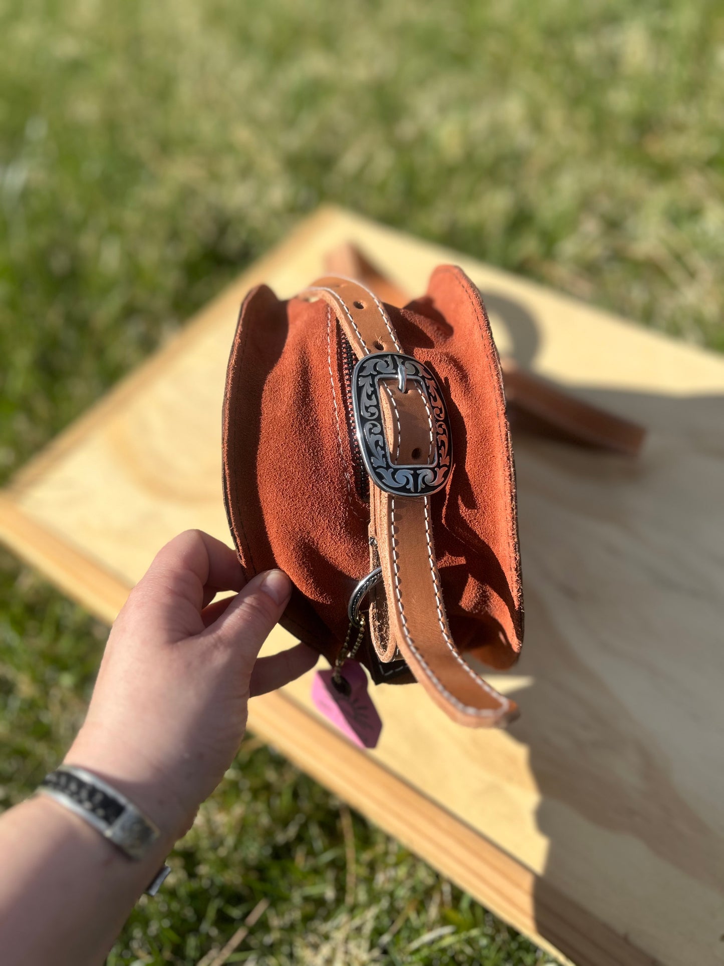 Orange Round Purse