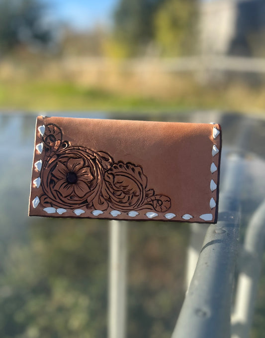 Floral Checkbook Cover
