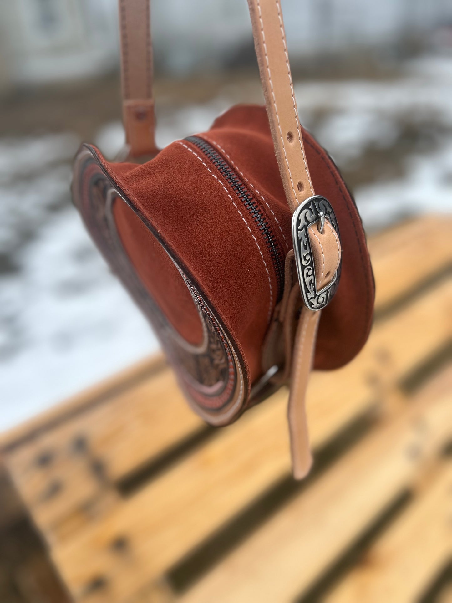 "Something in the Orange" round purse