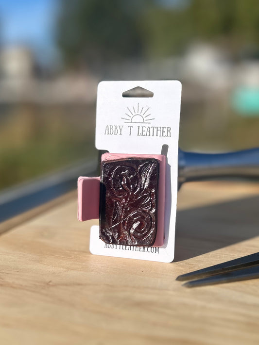 Mini dyed tooling hairclip