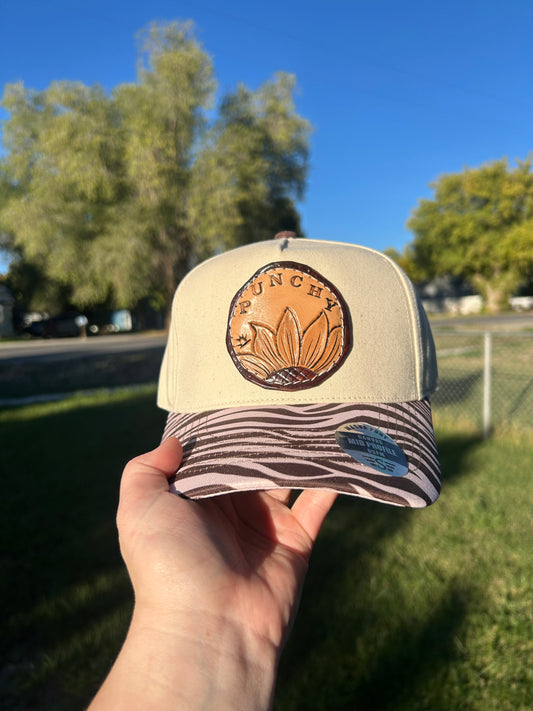 Zebra Punchy Trucker Hat