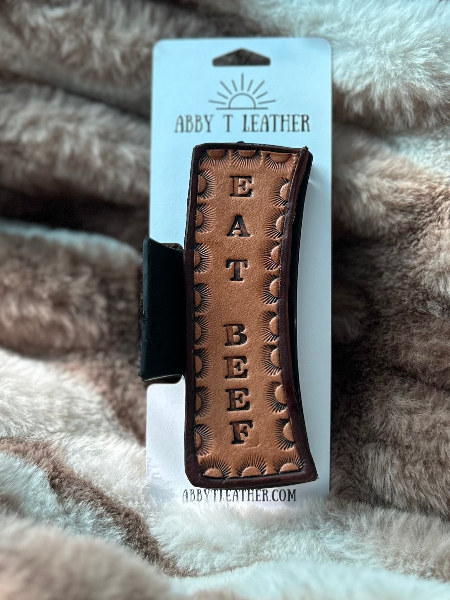 LARGE Eat Beef Hair Clip