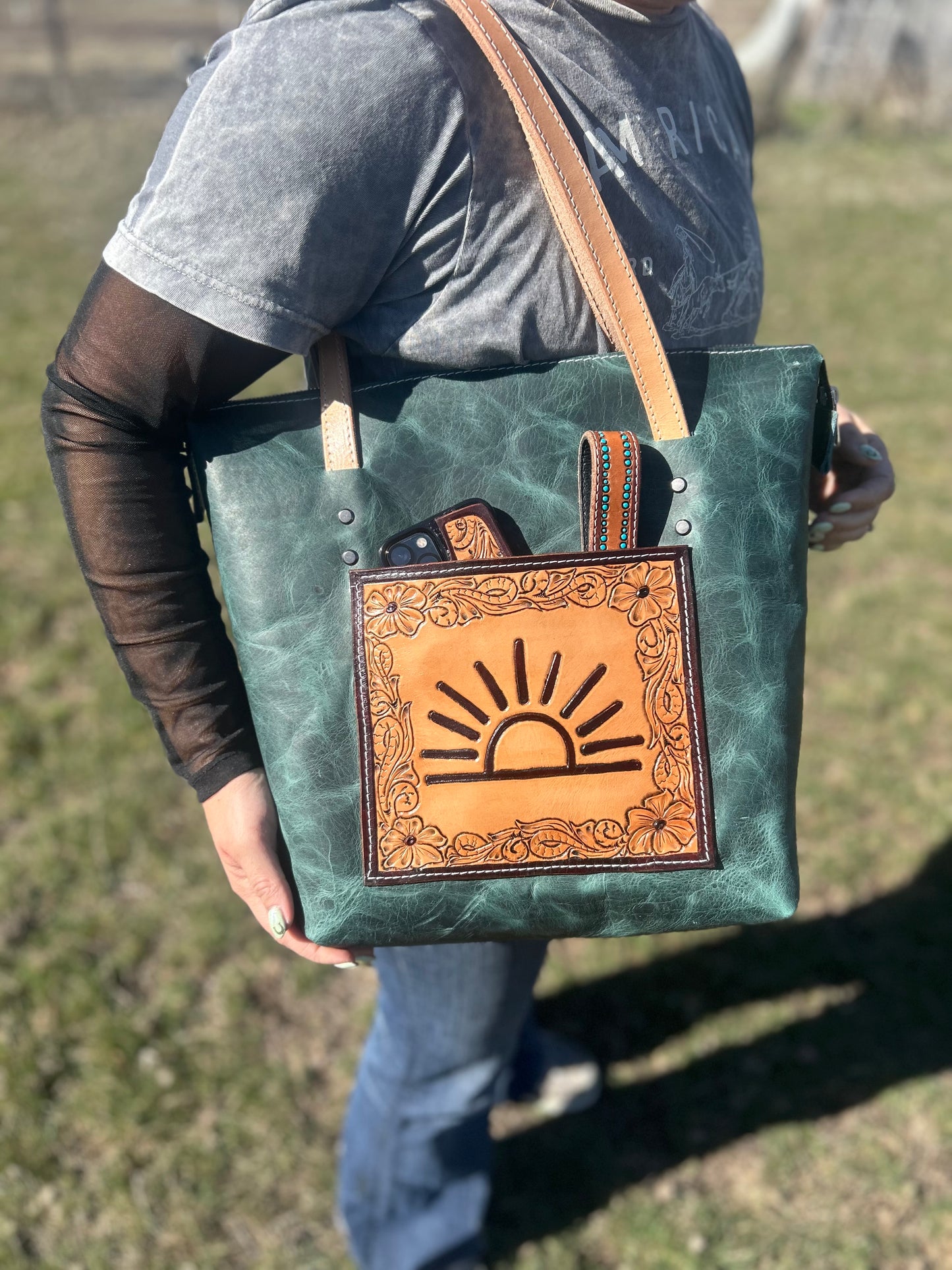 Custom Zippered Tote Bag