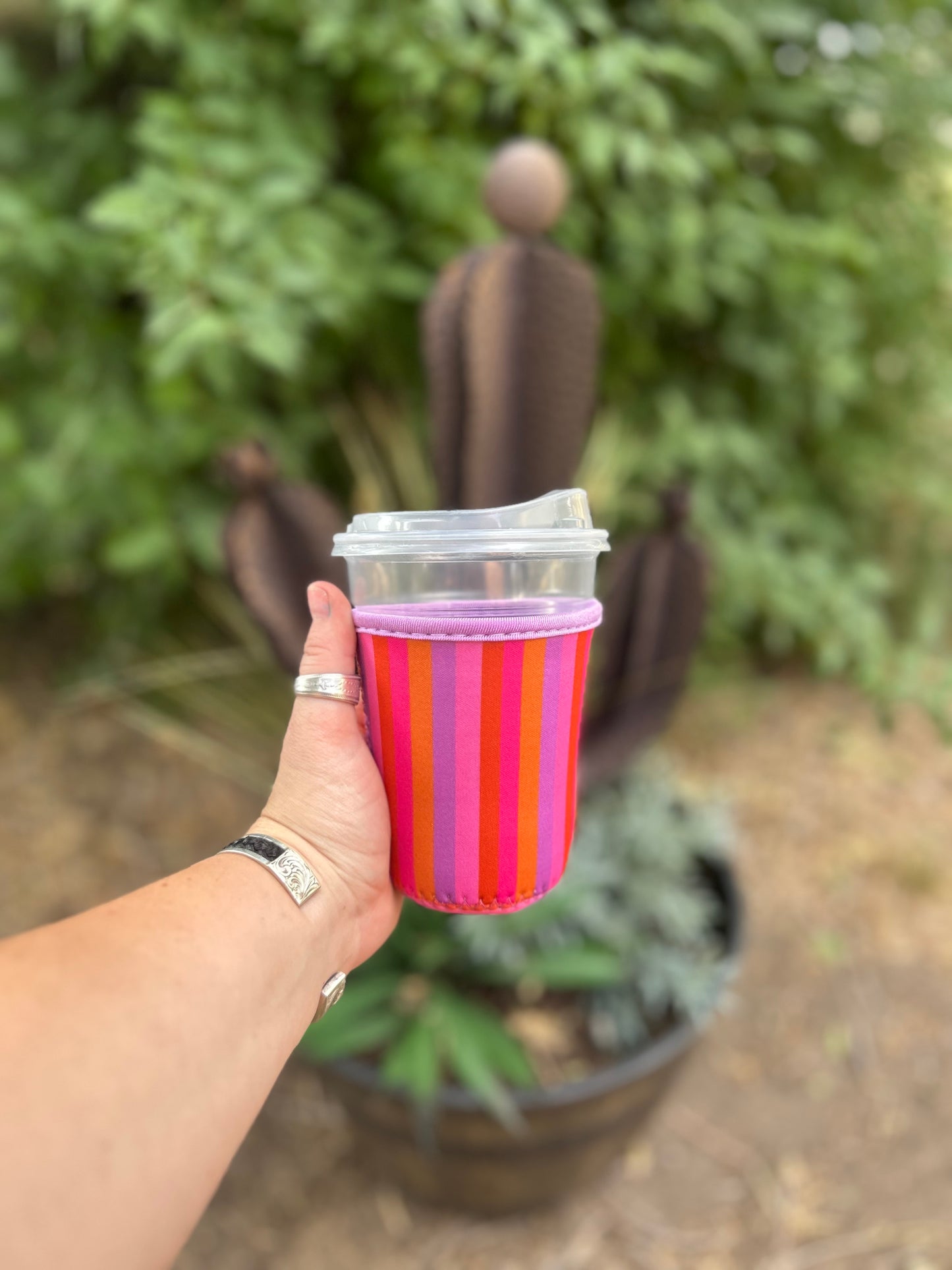 Small Sunset Stripe Cup Sleeve