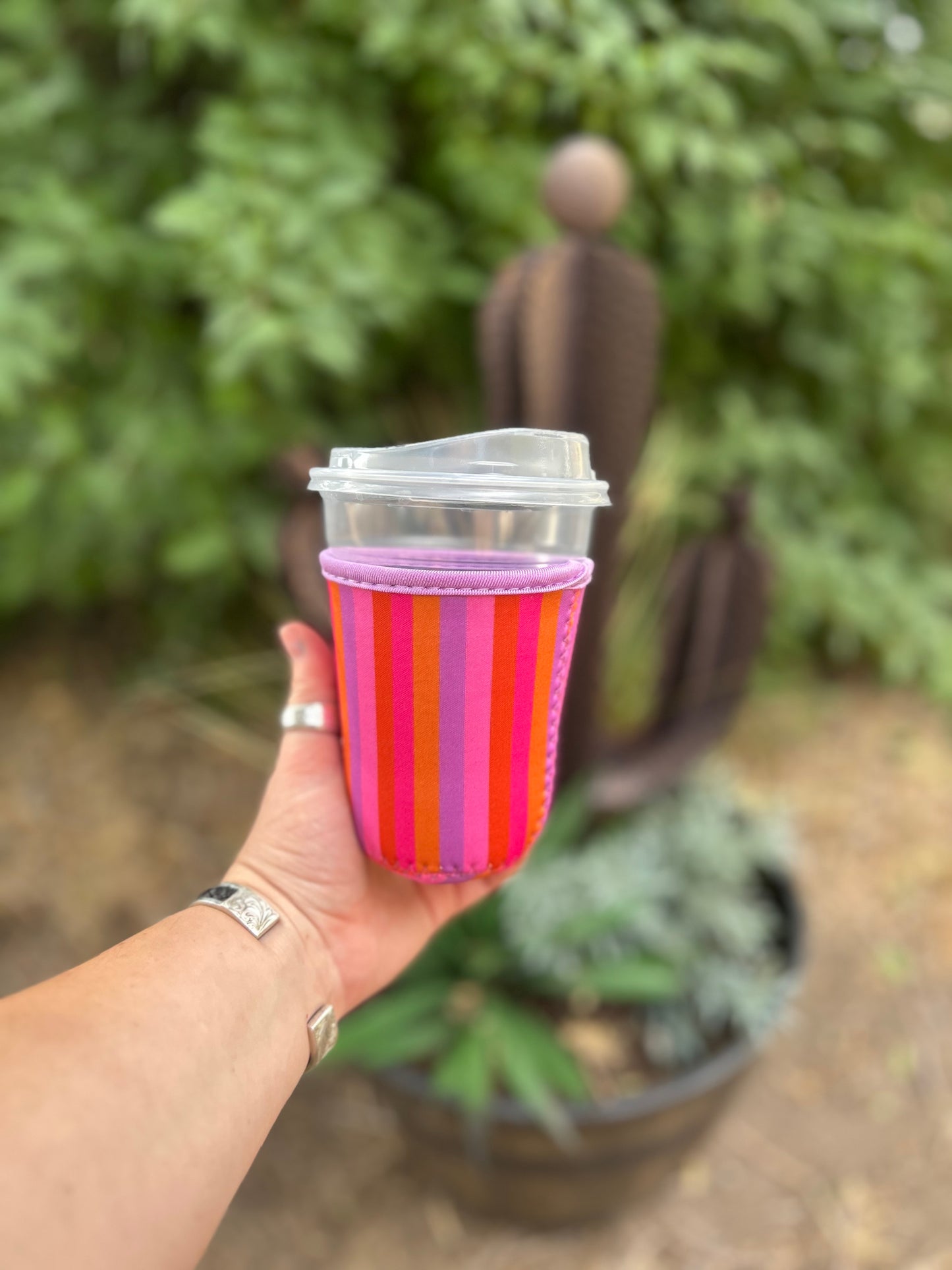 Small Sunset Stripe Cup Sleeve