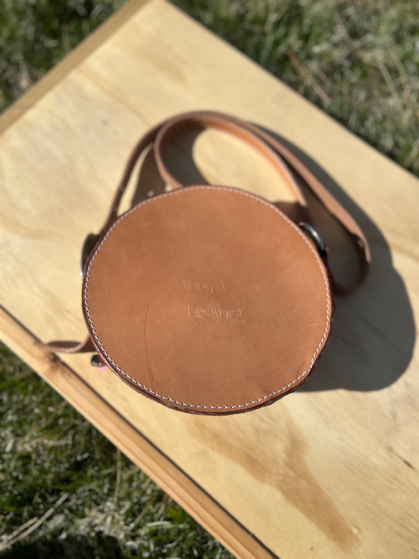 Orange Round Purse