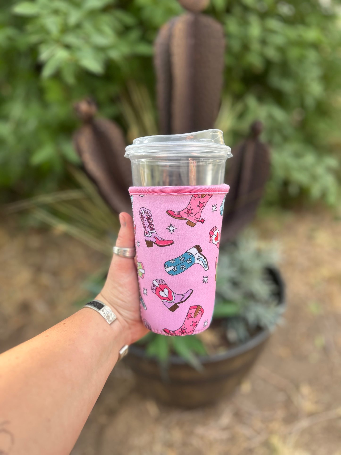 Medium Cowgirl Boots Cup Sleeve