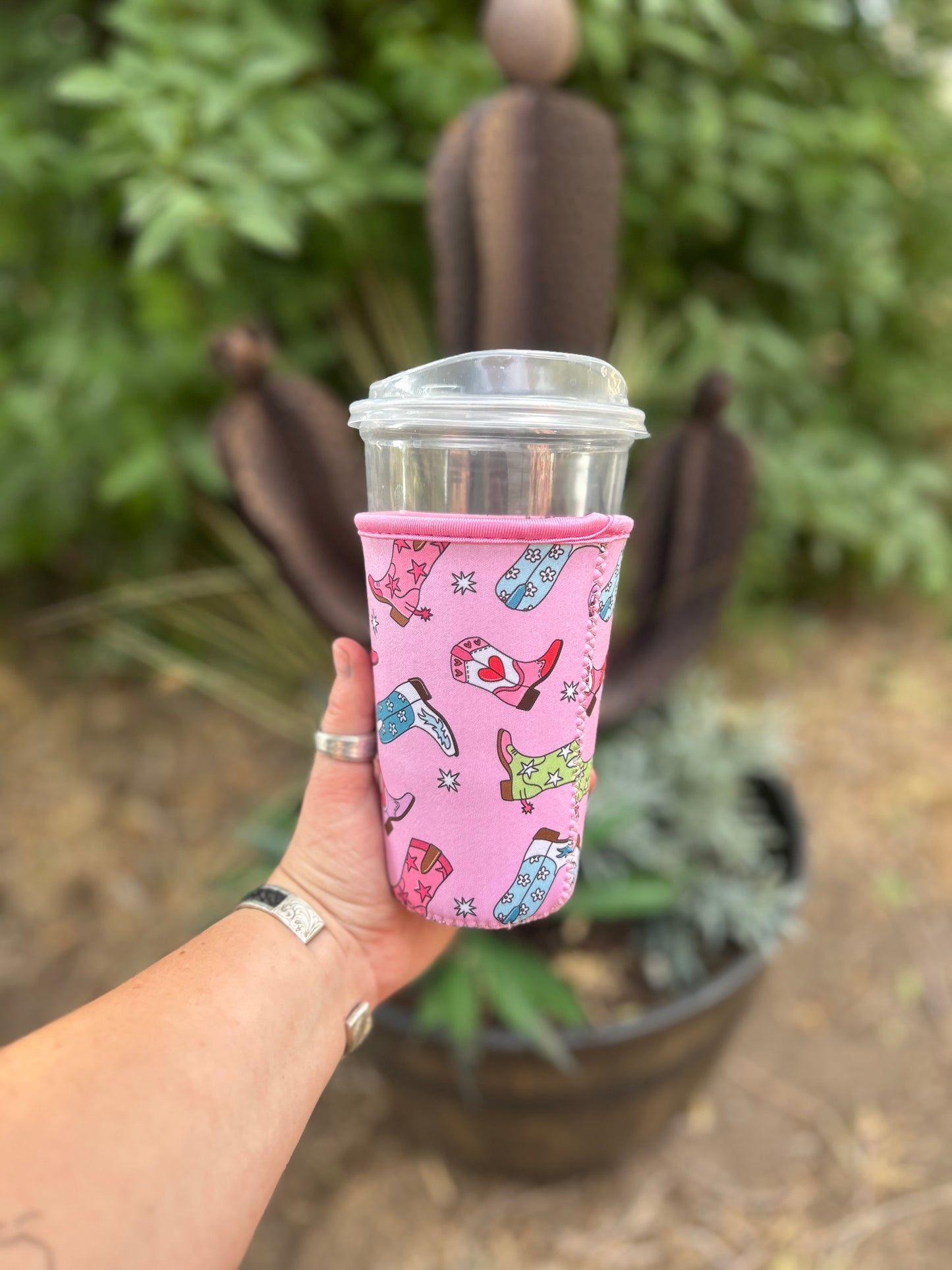 Medium Cowgirl Boots Cup Sleeve