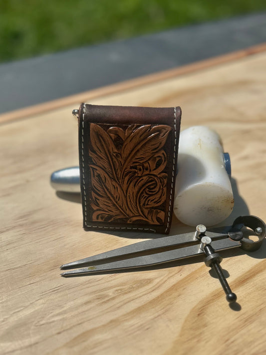Feather money clip wallet