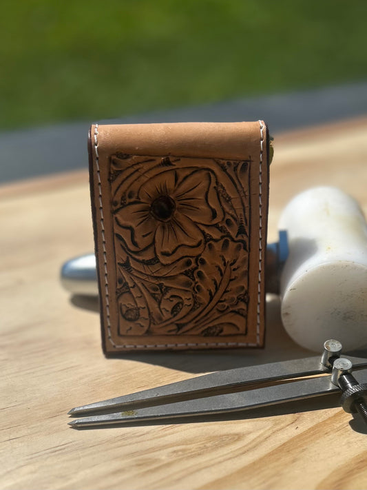 Floral money clip wallet