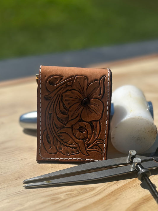 Floral Money Clip Wallet