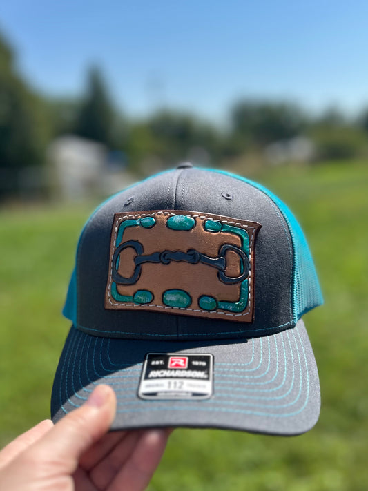 Turquoise Snaffle Bit Trucker Hat