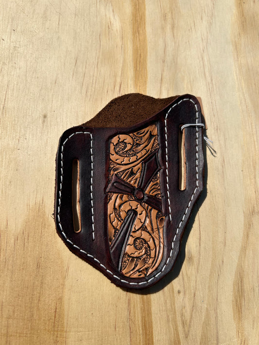 Dyed Cross Large Pancake Sheath